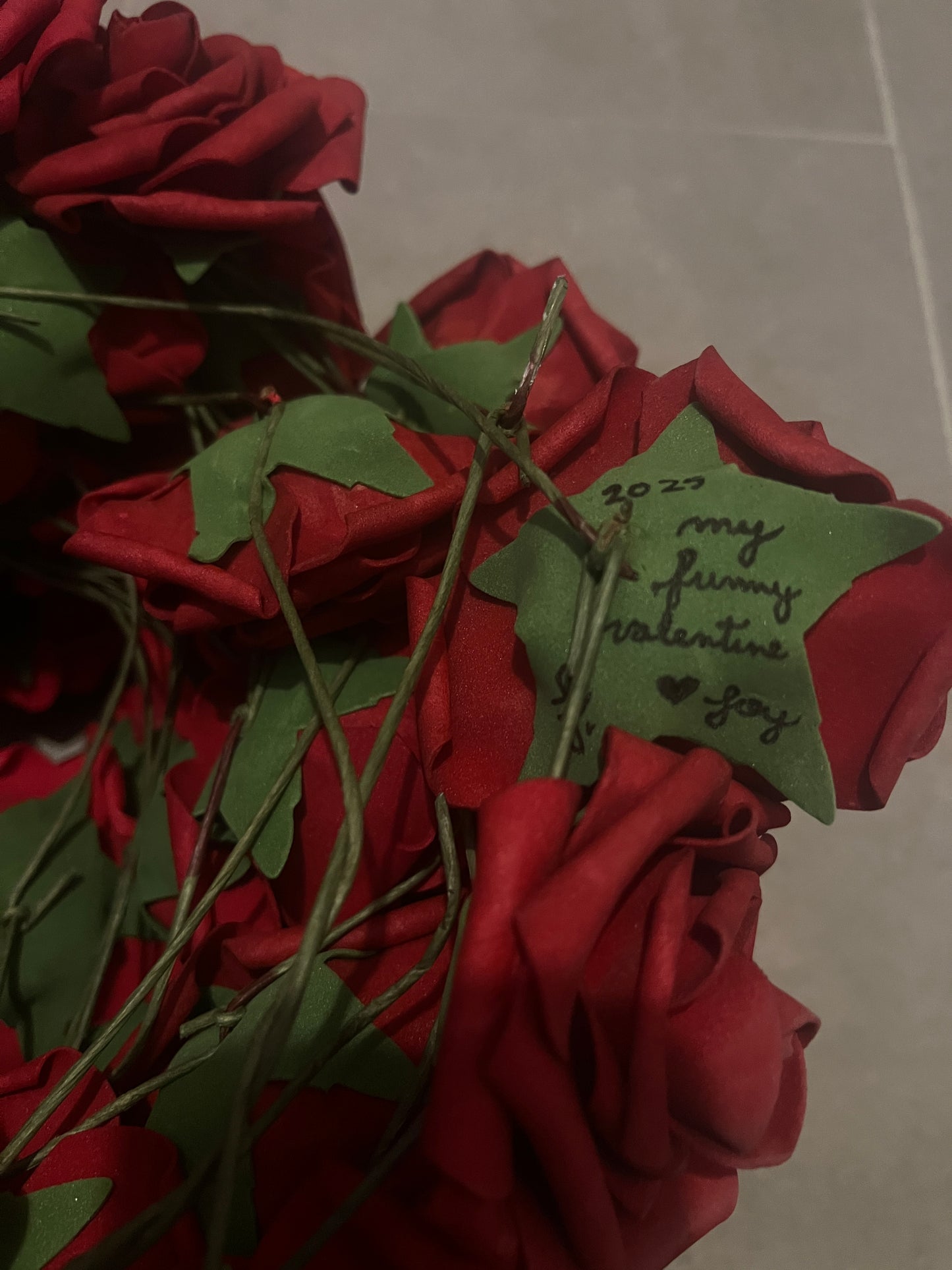 Rare Collectibles: The 100 roses from the "My Funny Valentine" music video