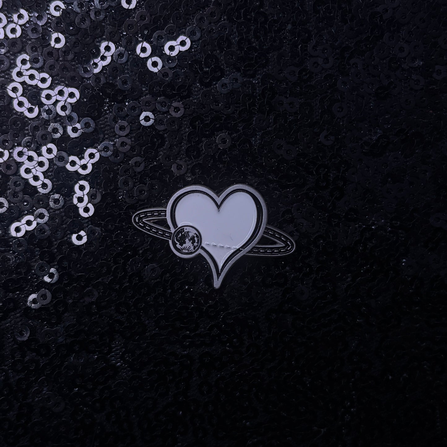 Orbiting Your Heart Enamel Pin