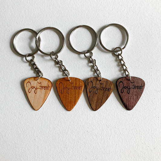 Treepicks Guitar Pick Keychain - Handmade