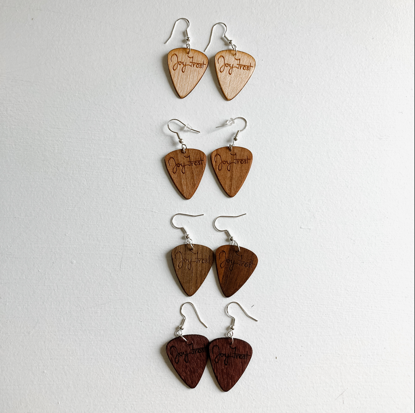 Pendientes Treepicks Guitar Picks - Hechos a mano