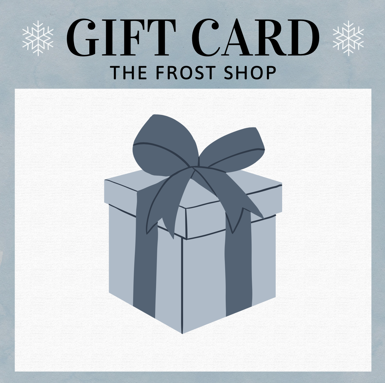 Tarjeta de regalo de The Frost Shop