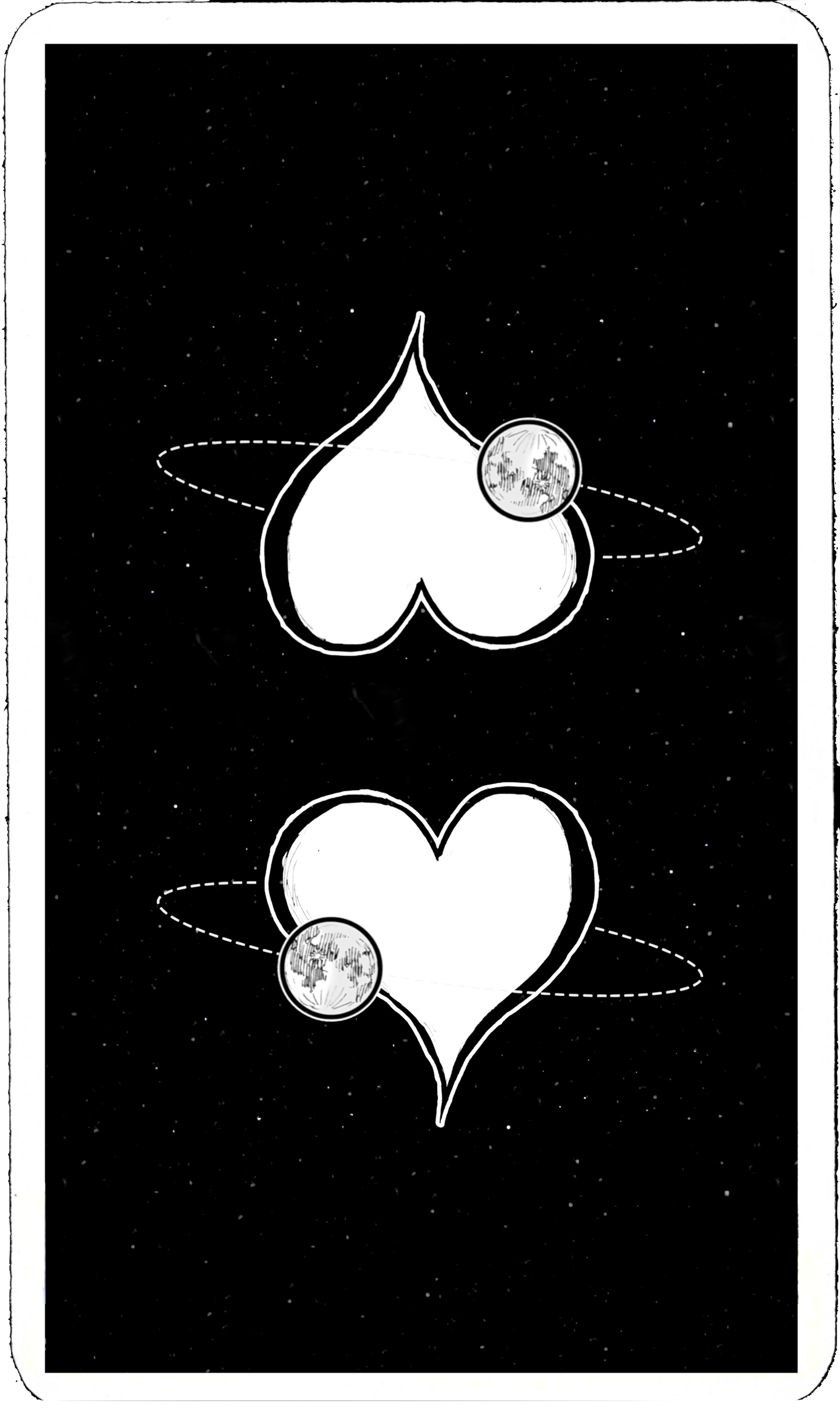 Real Tarot Card/ The Moon Orbiting Your Heart Bookmark